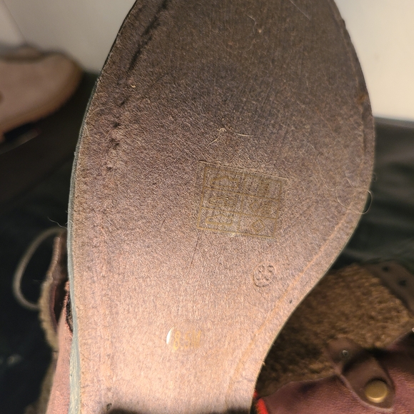 r.b.l.s. Brown Faux Fur Lined Lace-Up Combat Boots Women’s 8.5 - Picture 7 of 15